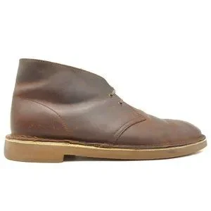 Clarks | Shoes | Clarks Brown Leather Casual Lace Up Chukka  display picture 1